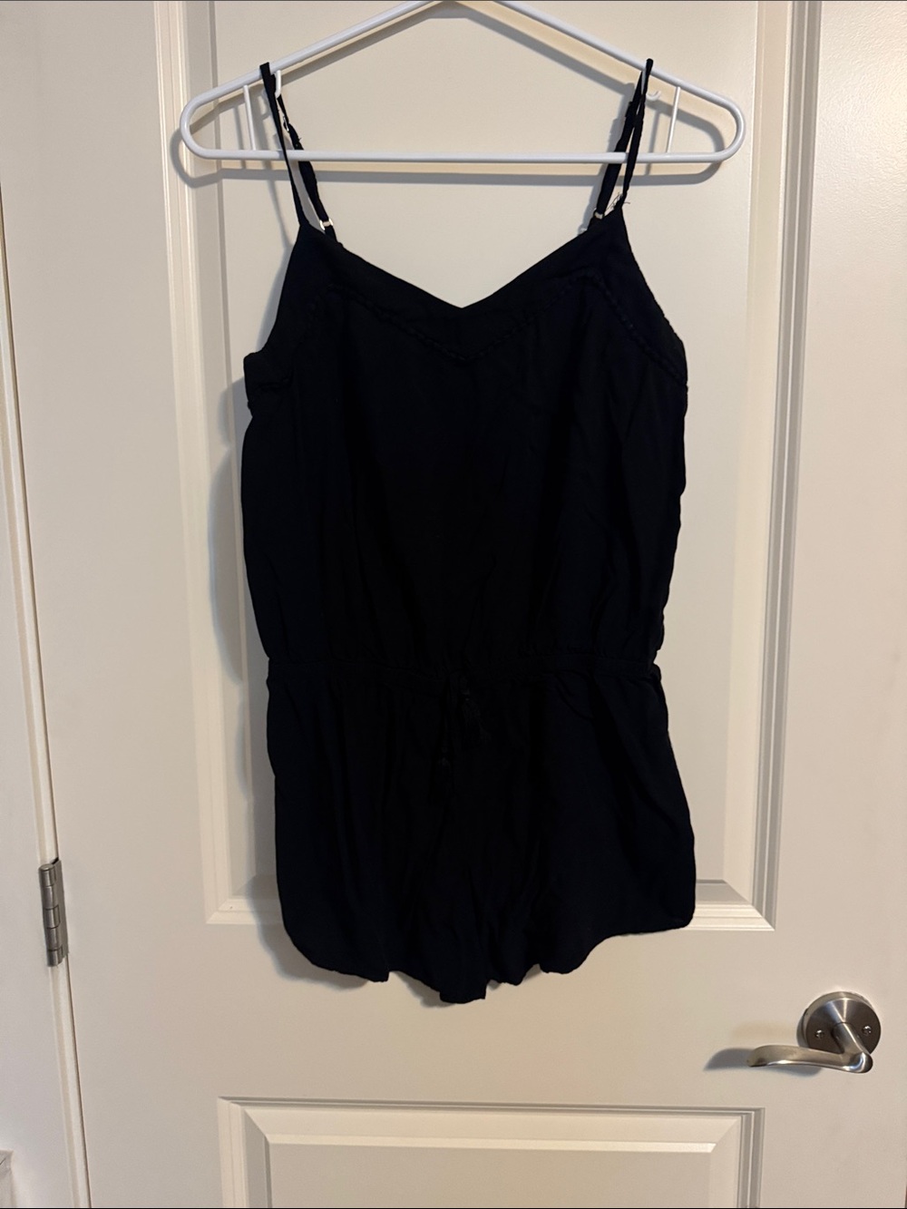 Garage Black Spaghetti Strap Romper
